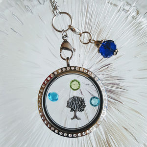 December Birthstone Lobster Clasp Floating Charm